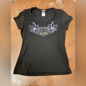Harley-Davidson Savannah Graphic Black Tee